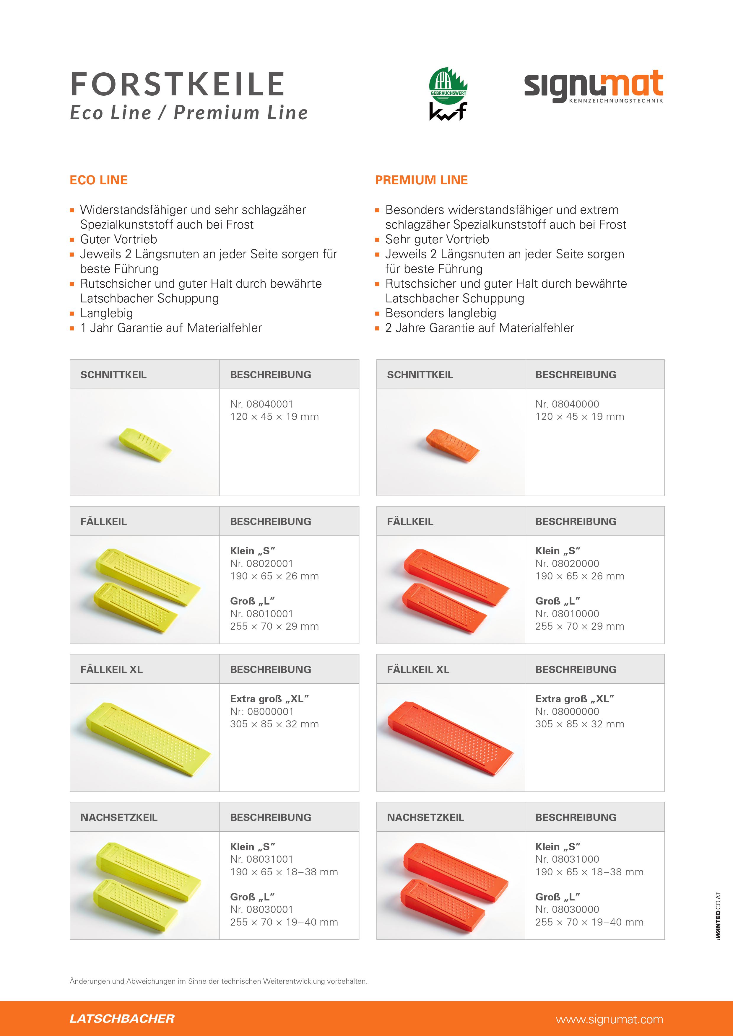 Schnittkeil  Premium Line, 120x45x19mm